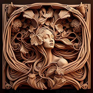 3D model style mucha (STL)